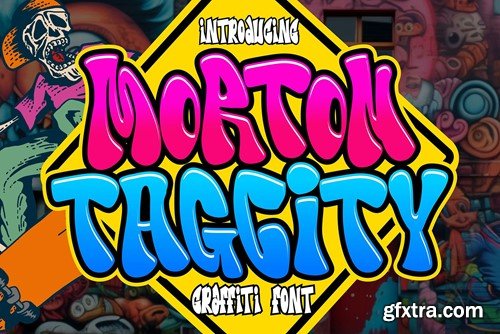 Morton Tagcity - Graffiti Font Q55KRRZ