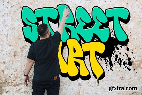 Morton Tagcity - Graffiti Font Q55KRRZ