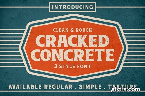 Cracked Concrete - Vintage Serif Font M2SX6TX