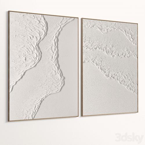 Plaster Two Photo Frames T-455