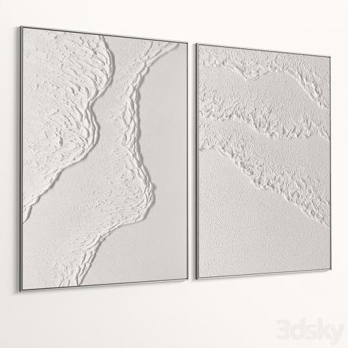 Plaster Two Photo Frames T-455