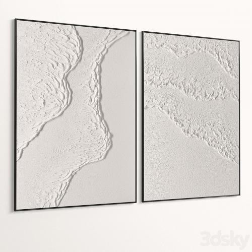 Plaster Two Photo Frames T-455