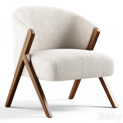 Zara Home - The armchair upholstered in boucle fabric