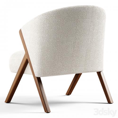 Zara Home - The armchair upholstered in boucle fabric