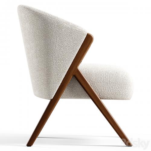 Zara Home - The armchair upholstered in boucle fabric