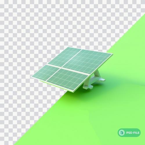 Solar Panel Green And White Soft Smooth Lighting