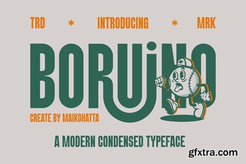 Boruino - Modern Condesed Font RP7476A