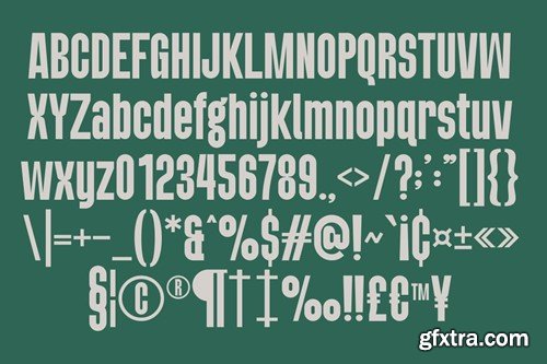 Boruino - Modern Condesed Font RP7476A