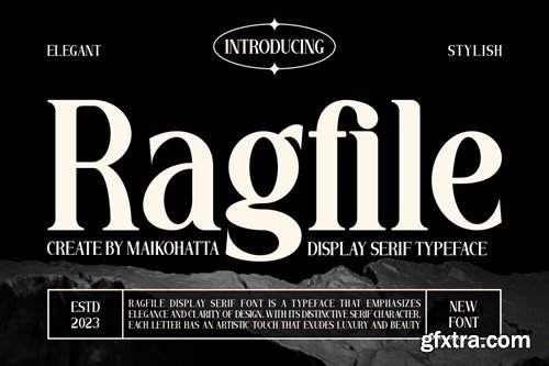 Ragfile - Display Serif Typeface Font KQGSH7R