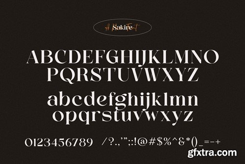 Sakire Elegant Serif Font Typeface MSUGEHN