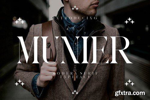 MUNIER Modern Serif Typeface 8S68RX9