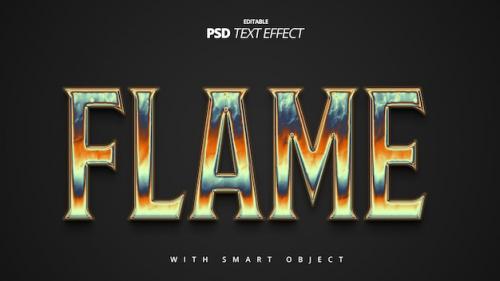 3d Flame Movie Text Effect Design