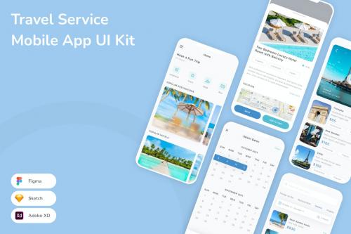 Travel Service Mobile App UI Kit