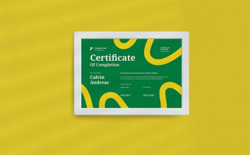 Modern Green Certificate