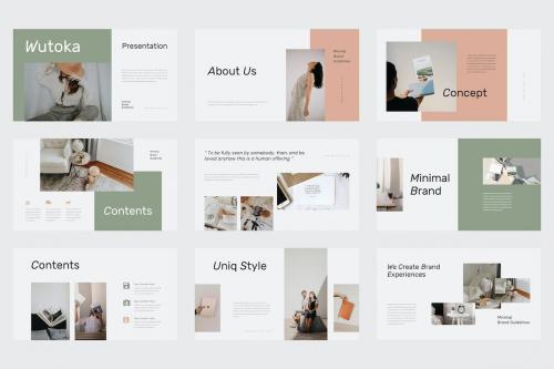 Wutoka - Minimal Brand Guidelines Powerpoint