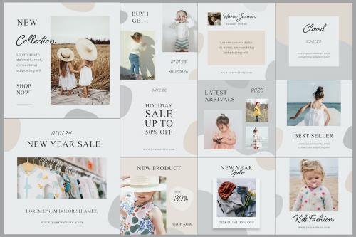 fashion sale social post template