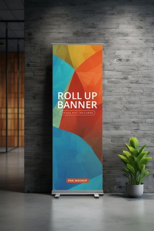 Roll Up Banner Mockup