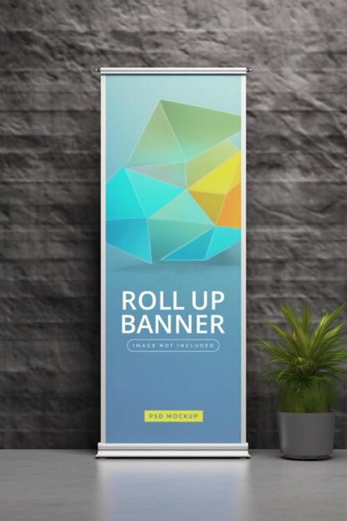 Roll Up Banner Mockup