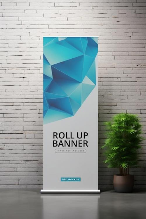 Roll Up Banner Mockup