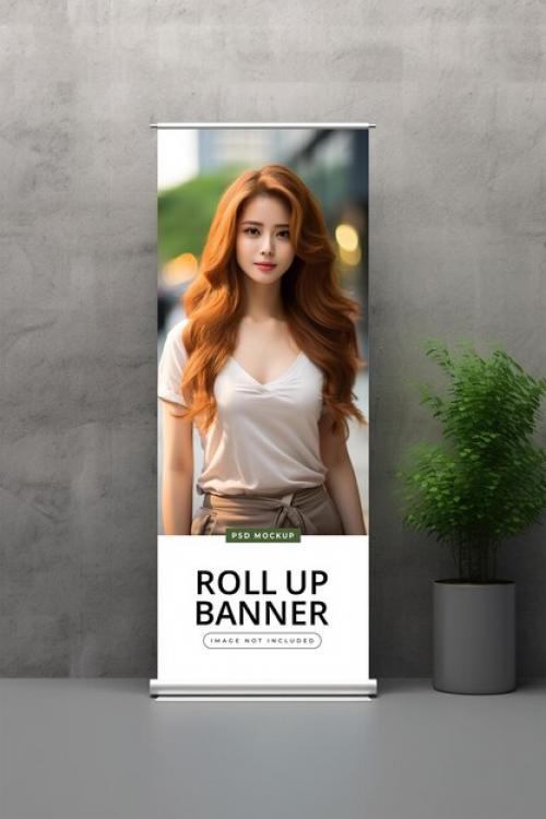 Roll Up Banner Mockup