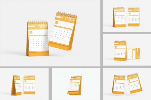 Mini Desk Calendar Mockup Vol.2