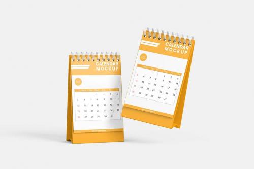 Mini Desk Calendar Mockup Vol.2