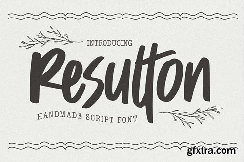 Resulton - Handmade Script Font W9XQW38