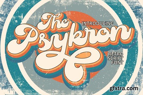 Psykron - Retro Script Font NLGMYBS