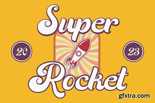 Old Rocket - Retro Typeface W728GF7