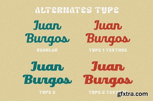 Juan Burgos - Bold Retro Script Font TSNCCH4