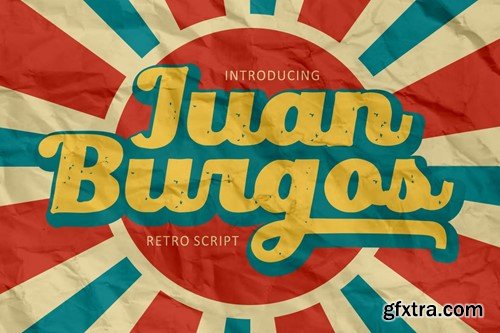 Juan Burgos - Bold Retro Script Font TSNCCH4