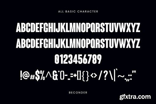 Beconder - Nordic Display Font 9TPS2VF