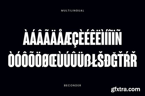 Beconder - Nordic Display Font 9TPS2VF