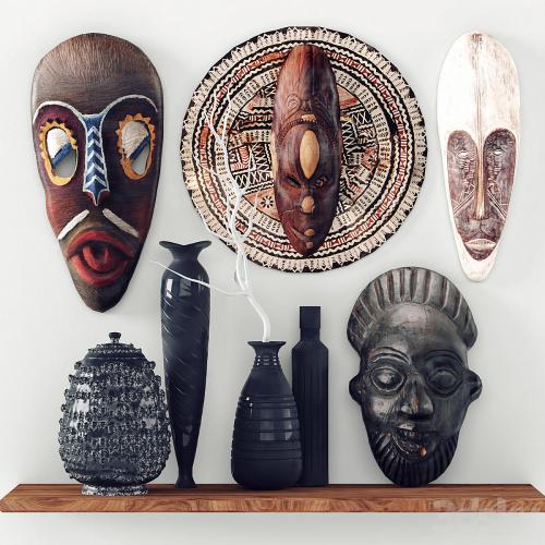 African masks - Decorative set_2