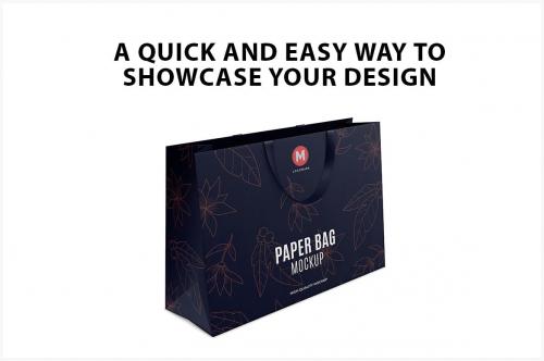 Landscape Paper Bag Mockup