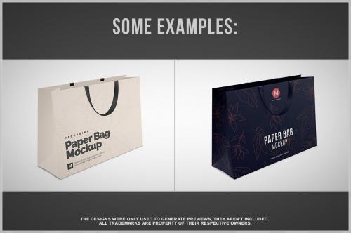 Landscape Paper Bag Mockup