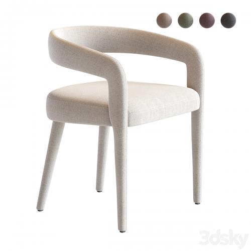 LISETTE WHITE DINING CHAIR