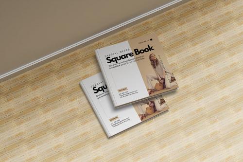 Cover Book Square Mockup