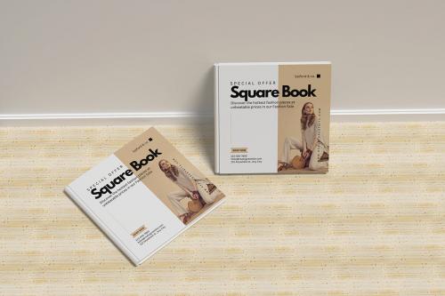 Cover Book Square Mockup