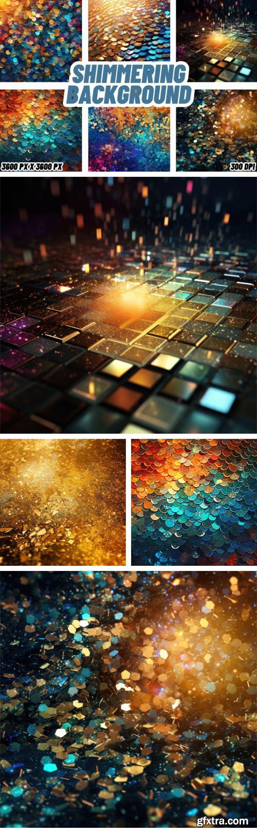 12 Shimmering Backgrounds Pack