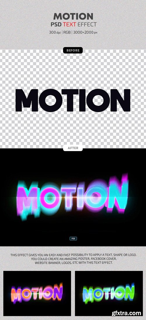 Motion - Photoshop Text Effects