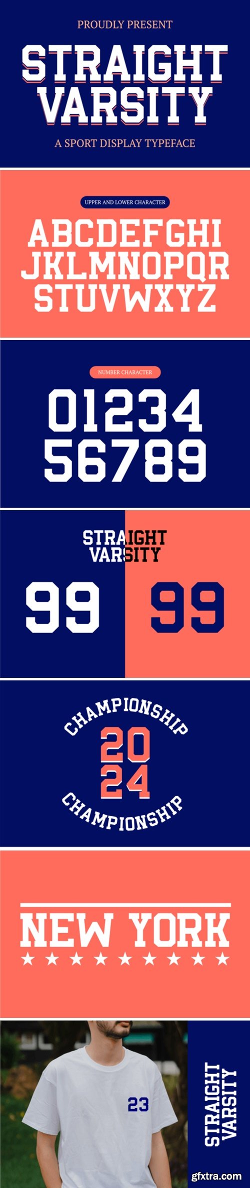 Straight Varsity Font