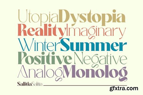 Salitia - Modern Serif Family CVS7MEJ