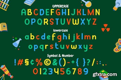 Clever Science – 11 Quirky Education Theme Font LVLX94V