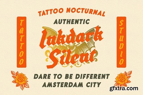 Hintdake - Tattoo Blackletter Font 7CYGDRW