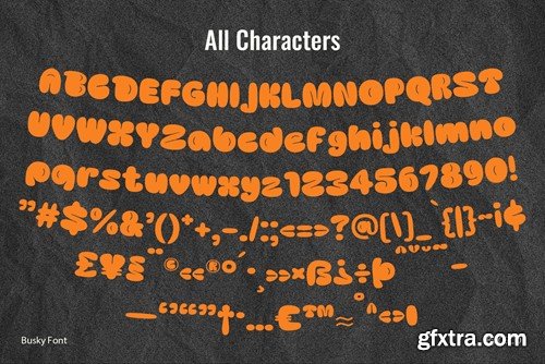 Busky – Graffiti bubble font CJ9MYY8