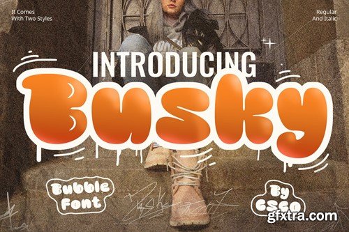 Busky – Graffiti bubble font CJ9MYY8