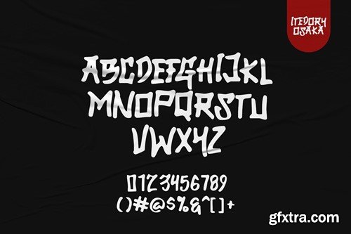 Itedory Osaka - Japanese Style Font 8YY9AW7