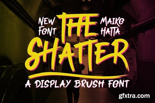 Shatter - Display Brush Font 3L5W3E2