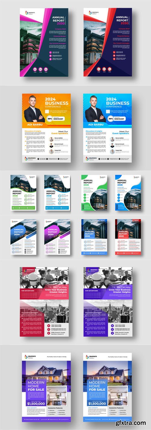 15+ Multipurpose Flyers PSD Templates Collection